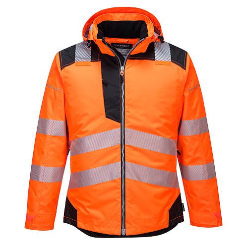 Reflexní nepromokavá bunda PW3 Hi-Vis, černá/oranžová