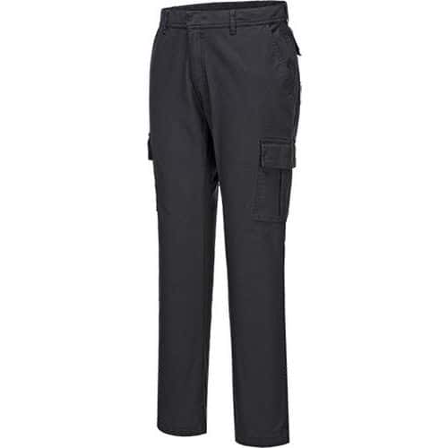 Kalhoty Stretch Slim Combat, černá