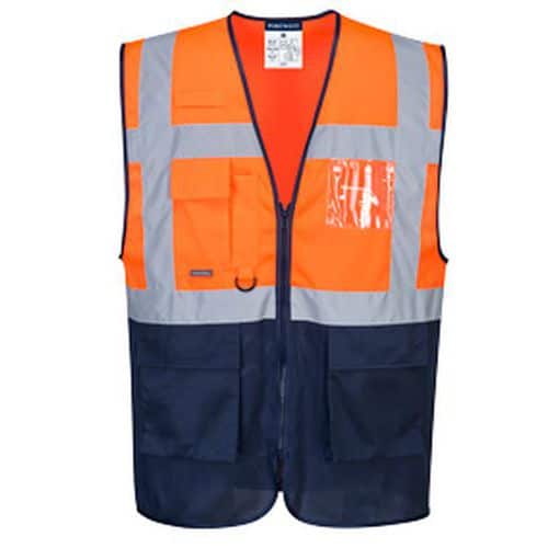 Reflexní vesta Two Tone MeshAir Hi-Vis, oranžová/modrá