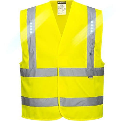 Reflexní vesta LED Vega Hi-Vis, žlutá