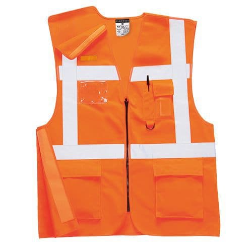 Reflexní vesta Executive Rail Ris Hi-Vis, oranžová