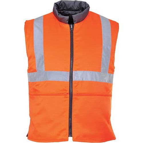 Reflexní oboustranná vesta Ris Hi-Vis, oranžová