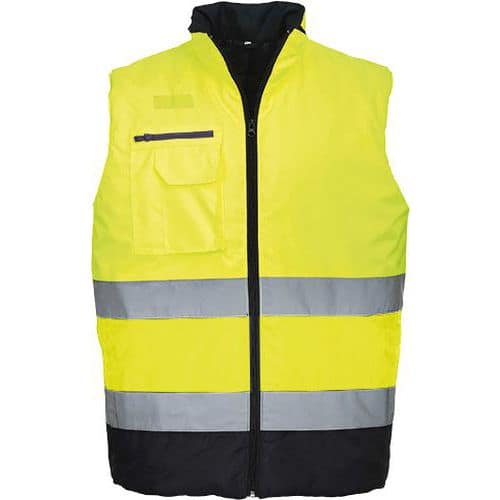 Reflexní vesta Hi-Vis, žlutá/modrá