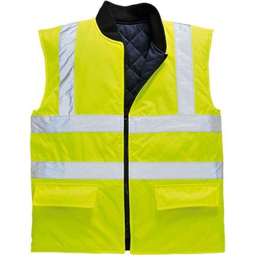 Reflexní oboustranná vesta Hi-Vis, žlutá