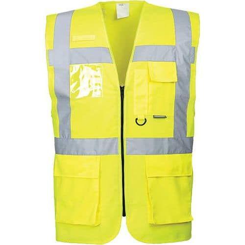 Reflexní manažerská vesta Berlin Hi-Vis, žlutá