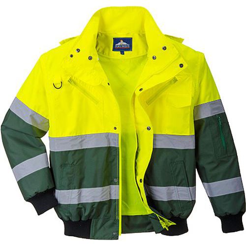 Reflexní bunda Bomber X Hi-Vis, žlutá/zelená