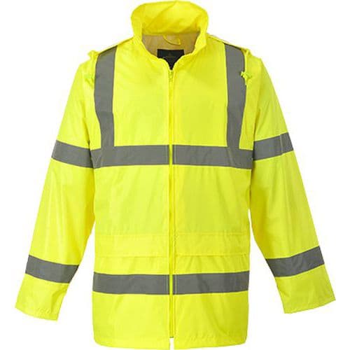 Reflexní nepromokavá bunda Hi-Vis, žlutá