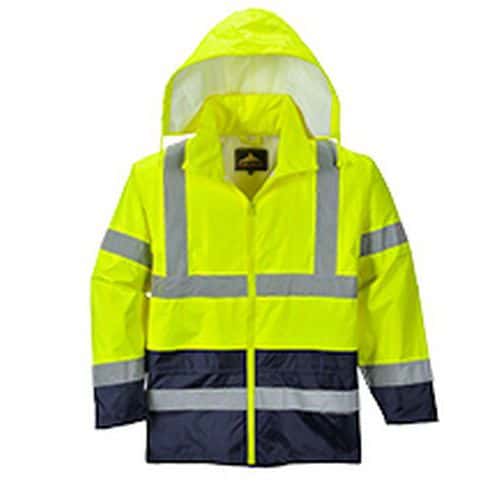 Reflexní nepromokavá bunda Classic Contrast Hi-Vis, žlutá/černá