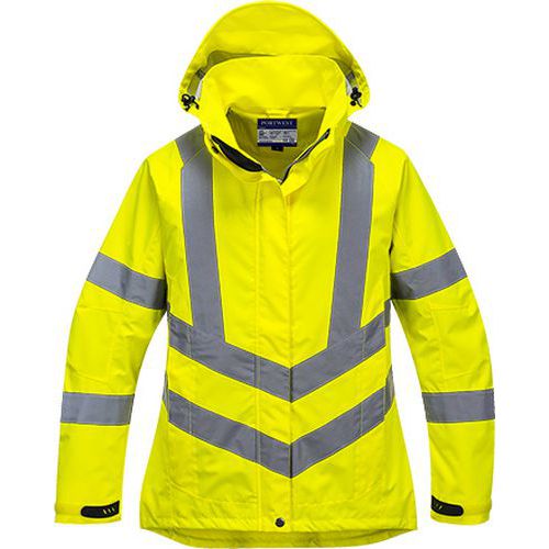 Dámská reflexní nepromokavá bunda Hi-Vis, žlutá