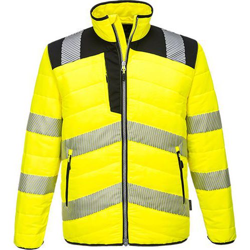 Reflexní zateplená bunda PW3 Hi-Vis Baffle, žlutá/černá