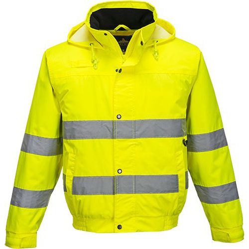 Reflexní bunda bomber Lite Hi-Vis, žlutá