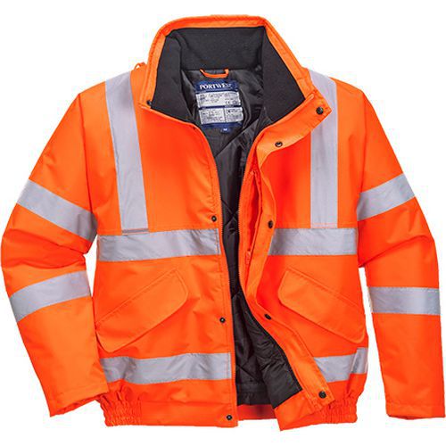 Reflexní nepromokavá bunda bomber Rocket Hi-Vis, oranžová