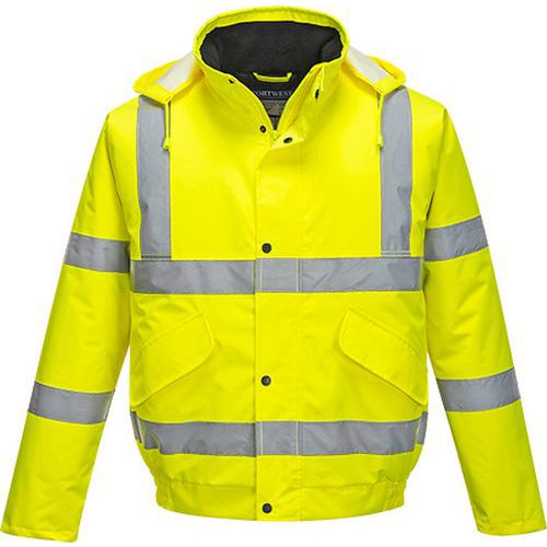 Reflexní nepromokavá bunda bomber Rocket Hi-Vis, žlutá