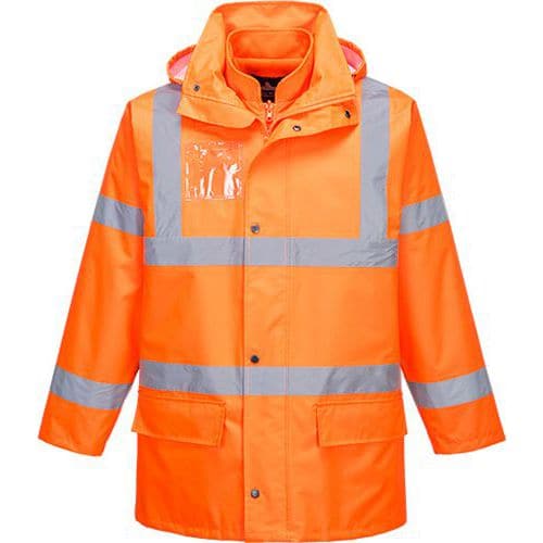 Reflexní nepromokavá bunda Essential Hi-Vis 5v1, oranžová