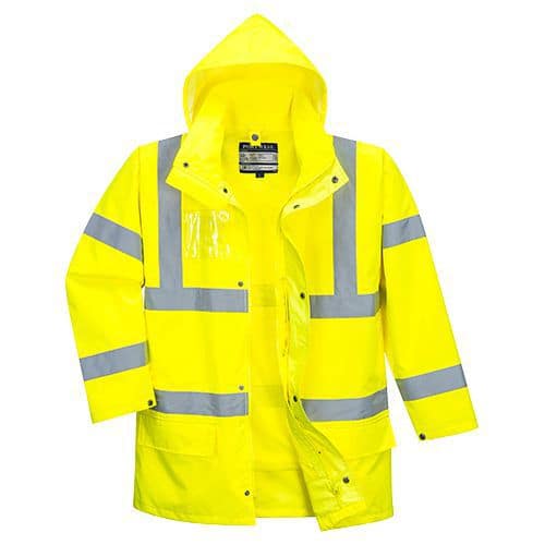 Reflexní nepromokavá bunda Essential Hi-Vis 5v1, žlutá