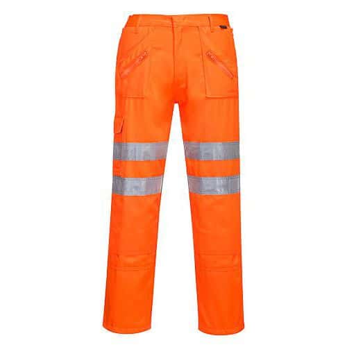 Reflexní kalhoty Rail Action Hi-Vis, oranžové