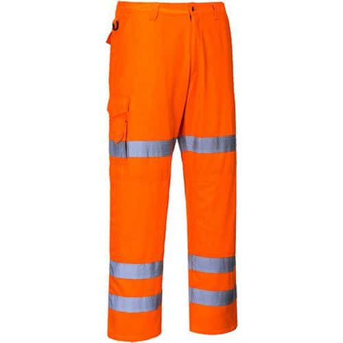 Reflexní kalhoty Three Band Combat Hi-Vis, oranžové