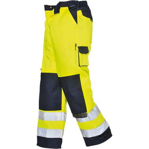 Reflexní kalhoty Lyon Hi-Vis, prodloužené, modré/žluté