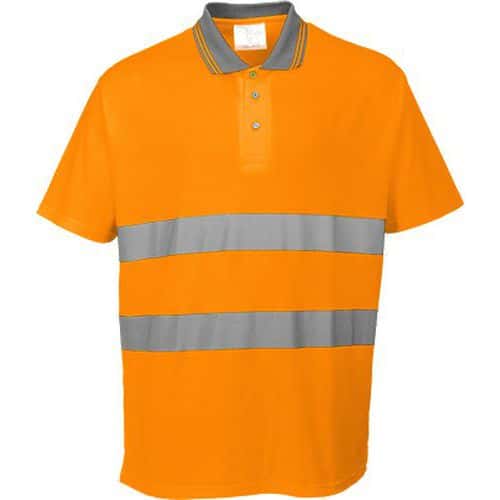 Reflexní polokošile s krátkým rukávem Comfort Hi-Vis, oranžová