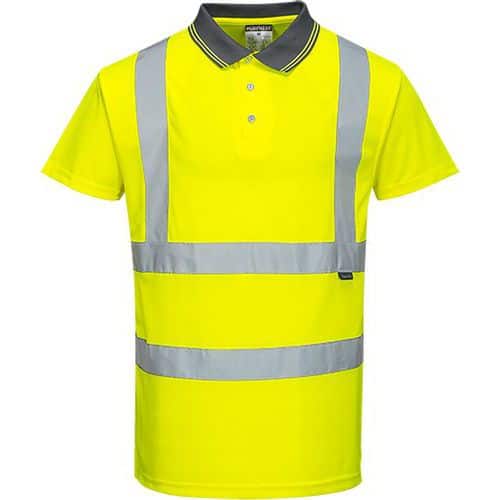 Reflexní polokošile s krátkým rukávem Plus Hi-Vis, žlutá