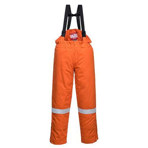 Kalhoty FR Anti-Static Winter Salopettes, oranžová