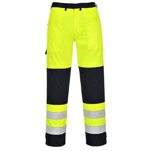 Kalhoty Hi-Vis Multi-Norm, modrá/žlutá