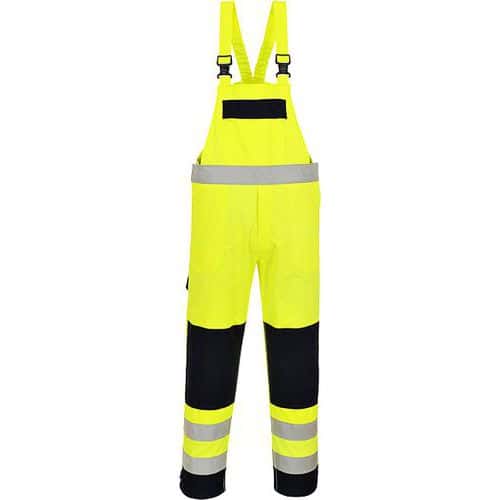 Hi-Vis Multi-Norm laclové kalhoty, modrá/žlutá