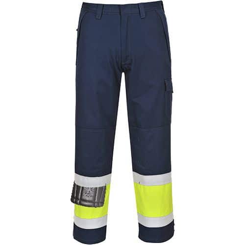 Kalhoty Hi-Vis Modaflame, modrá/žlutá