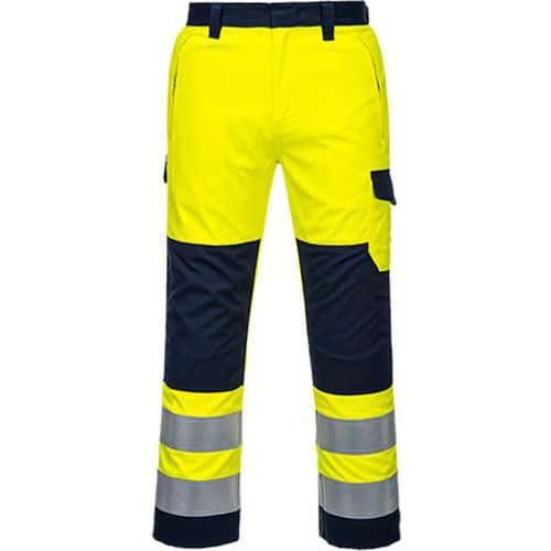 Kalhoty Hi-Vis Modaflame, modrá/žlutá