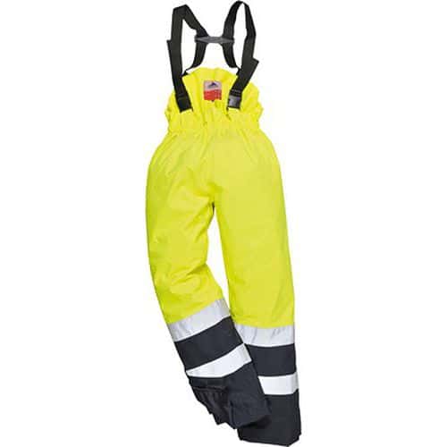 Kalhoty Hi-Vis Multi-Protection, modrá/žlutá