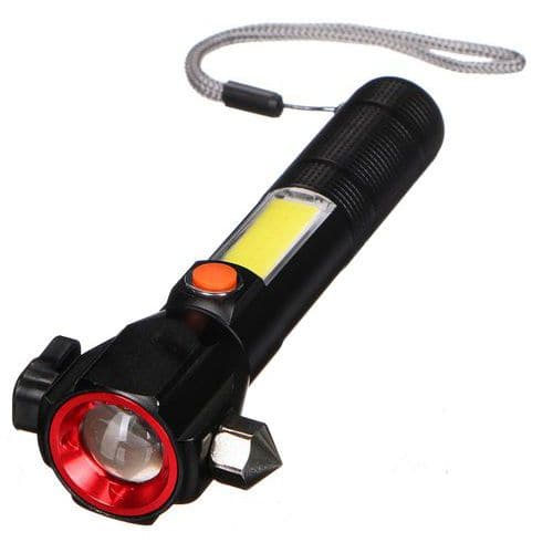 Svítilna do auta bezpečnostní s magnetem CAR LAMP SAFETY, 300 lm, COB LED, USB SIXTOL