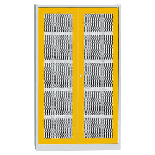 Skříně s drátěnými dveřmi na uskladnění chemikálií, 1950 x 1200 x 500 mm
