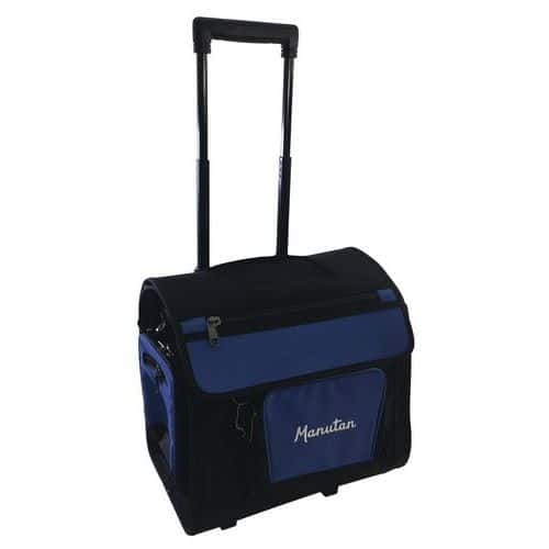 Textilní pojízdný kufr na nářadí Manutan Expert, nosnost 40 kg