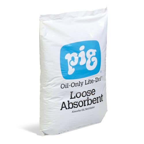 Sypký sorbent Pig, hydrofobní, sorpční kapacita 30 l, 10 kg