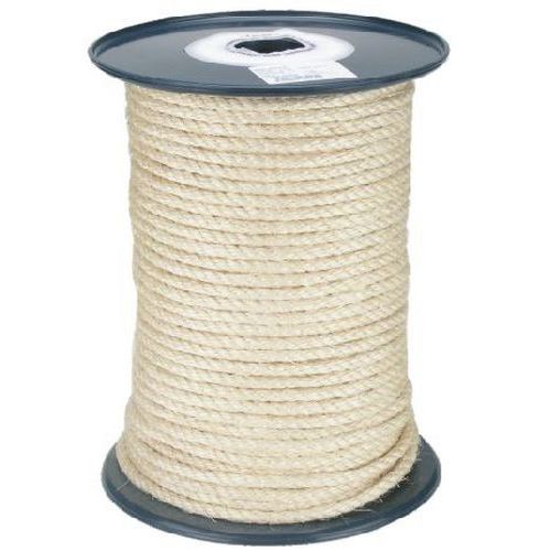 Lano stáčené přírodní, sisal, bez jádra, průměr 10 mm x 100 m, Lanex