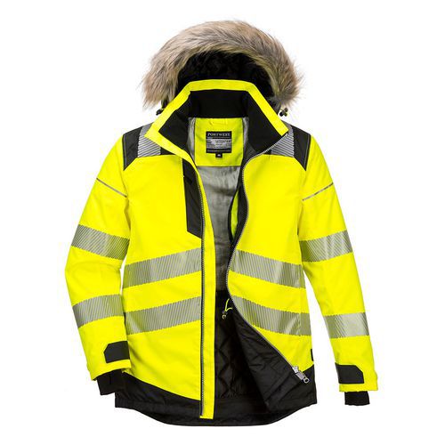 Zimní bunda PW3 Hi-Vis Parka, černá/žlutá