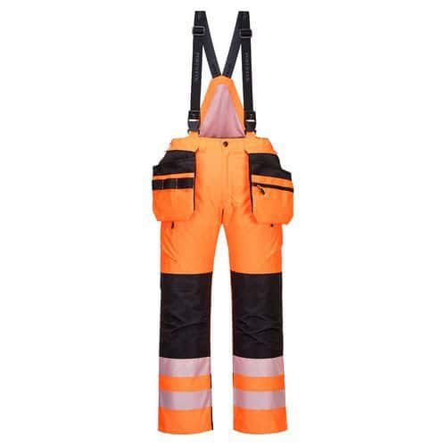 PW3 Hi-Vis zimní kalhoty, černá/oranžová