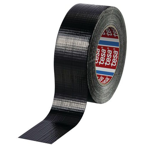 Lepicá páska Tesa 4613, tkanina, 50 m, 48 mm, černá