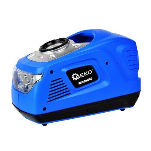 Kompresor mini s baterkou 12V/230V 100W GEKO