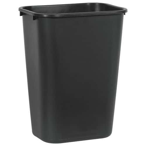 Plastový odpadkový koš Rubbermaid, 39 l, černá