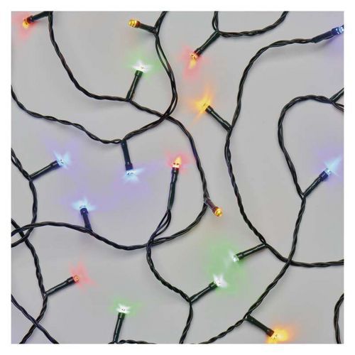 LED vánoční řetěz, 24 m, venkovní i vnitřní, multicolor, časovač