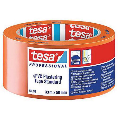 Lepicí PVC páska Tesa, 33 m, 50 mm, oranžová