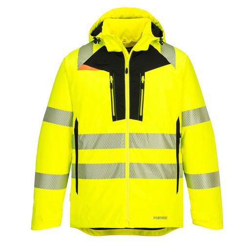 Zimní bunda Hi-Vis DX4, černá/žlutá