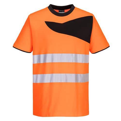 Tričko PW2 Hi-Vis S/S, černá/oranžová