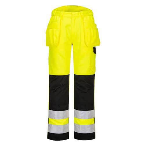 Kalhoty Holster PW3 Hi-Vis Stretch, černá/žlutá