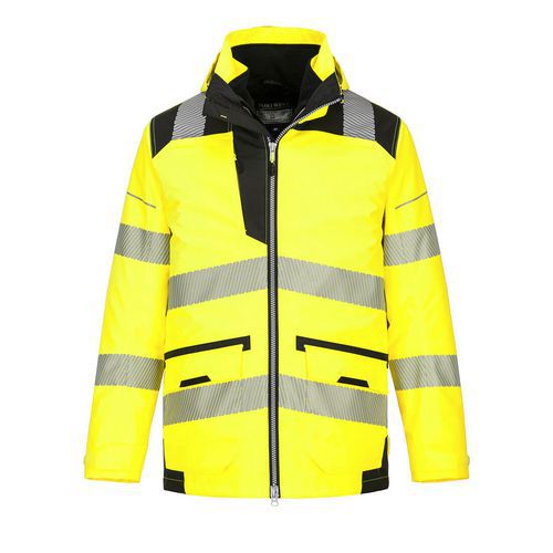 Bunda PW3 Hi-Vis 5v1, černá/žlutá