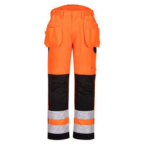 Kalhoty Holster PW3 Hi-Vis Stretch, černá/oranžová