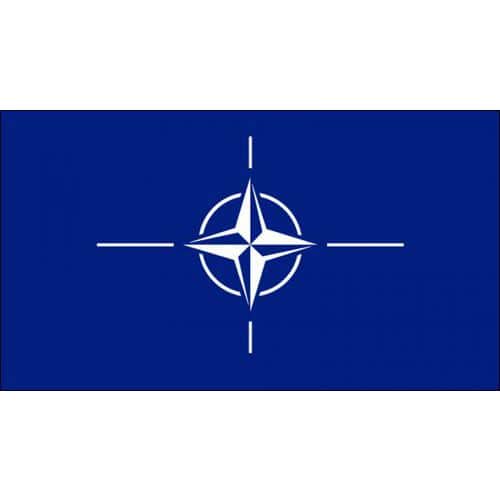 Sttn vlajka, s karabinou, 150 x 100 cm, NATO