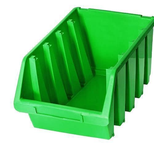 Plastov box Ergobox 4, 15,5 x 34 x 20,4 cm, zelen