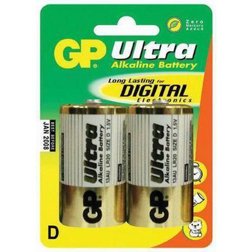 Baterie GP Ultra Alkaline R20 (D, velk mono)
